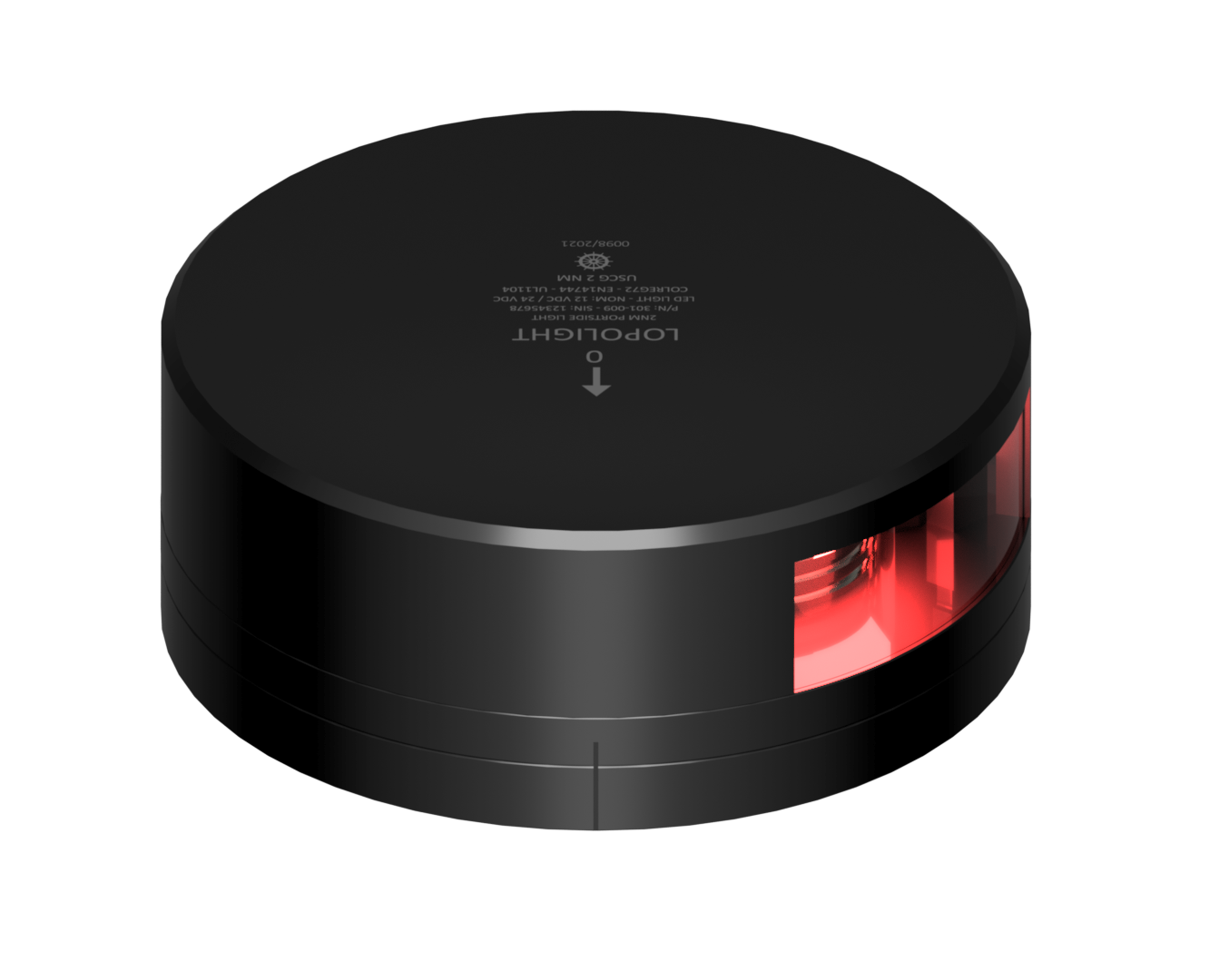 2nm 112,5° Red, Port, black  w/FB base 2nm 112,5° Red, Port, black  w/FB base